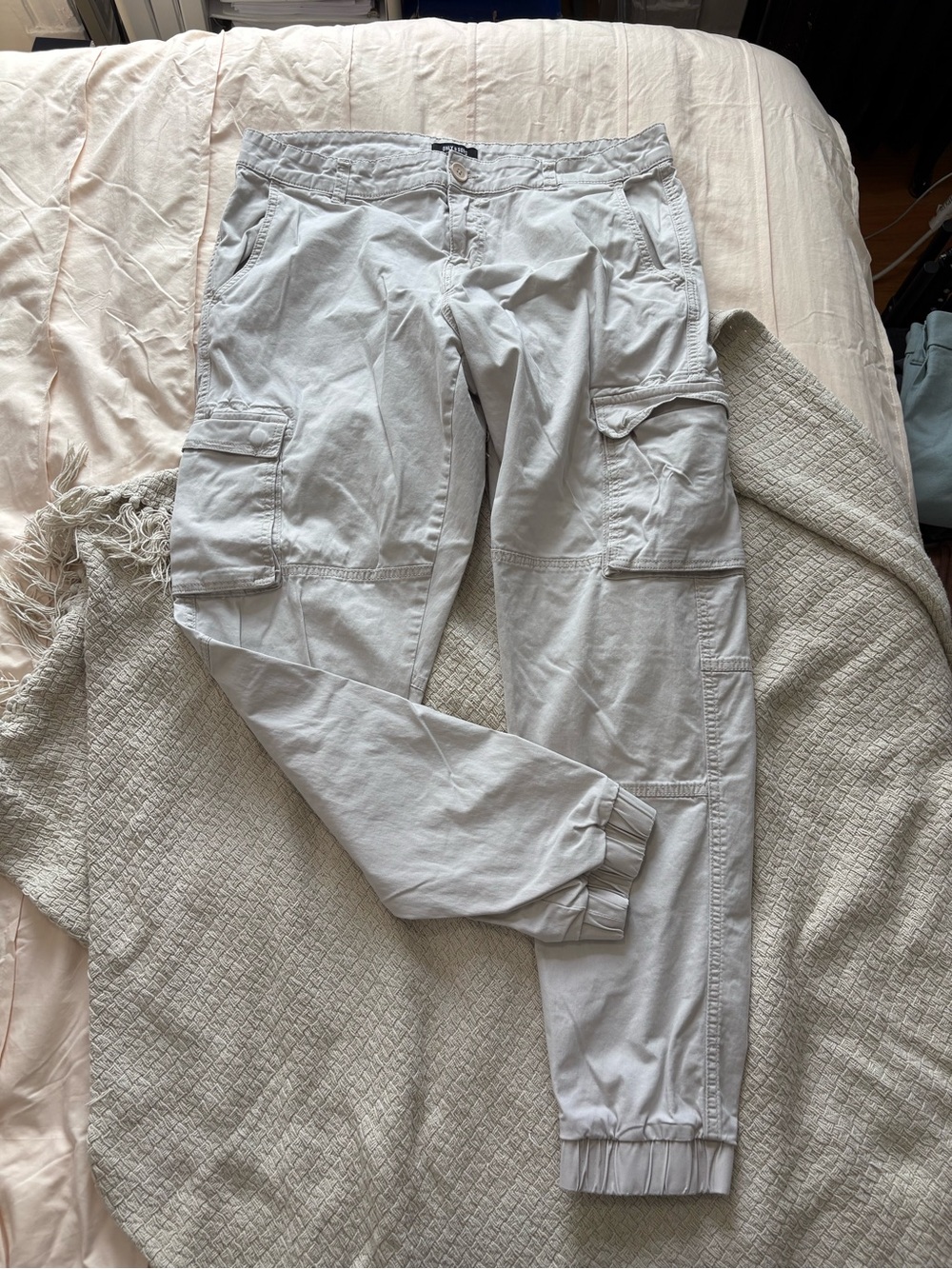 ONLY & SONS Light Gray Cargo Jogger Pants